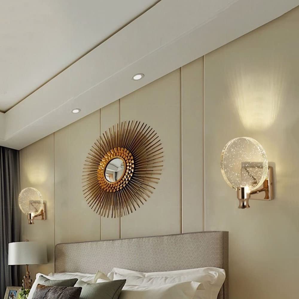 Elegant Crystal Wall Lamp - LED Vanity Lights for Bathroom, Bedroom & Living Room | Modern Mirror Lighting for Makeup & Decor | Energy-Efficient Fixture for Home & Spa Use