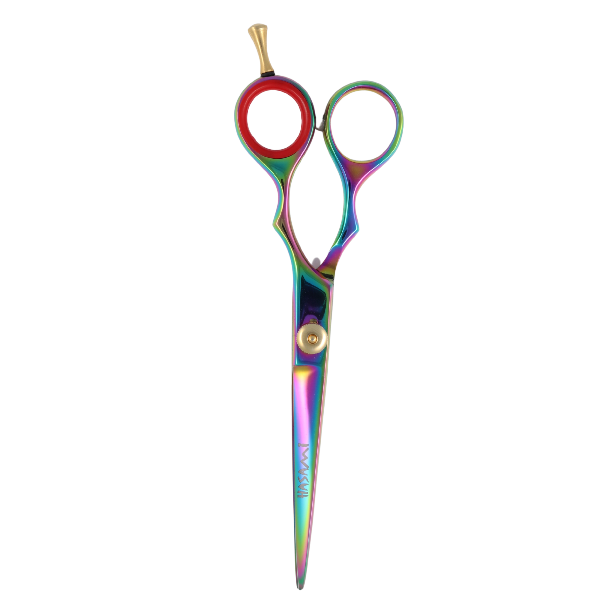 Professional 6 Inch Hair Cutting Scissors - Titanium Coated Right-Handed S60R Model for Salon & Home Hair Styling