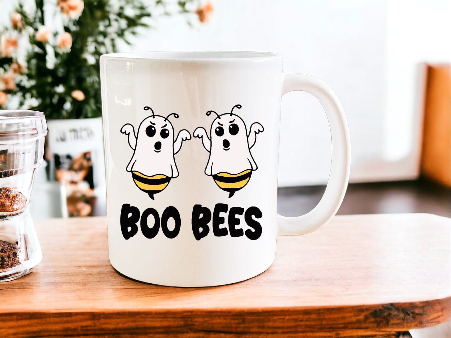 Boo Bees Ceramic Coffee Mug - Funny Halloween Gift for Tea & Coffee Lovers - Perfect for Office, Home & Gifts