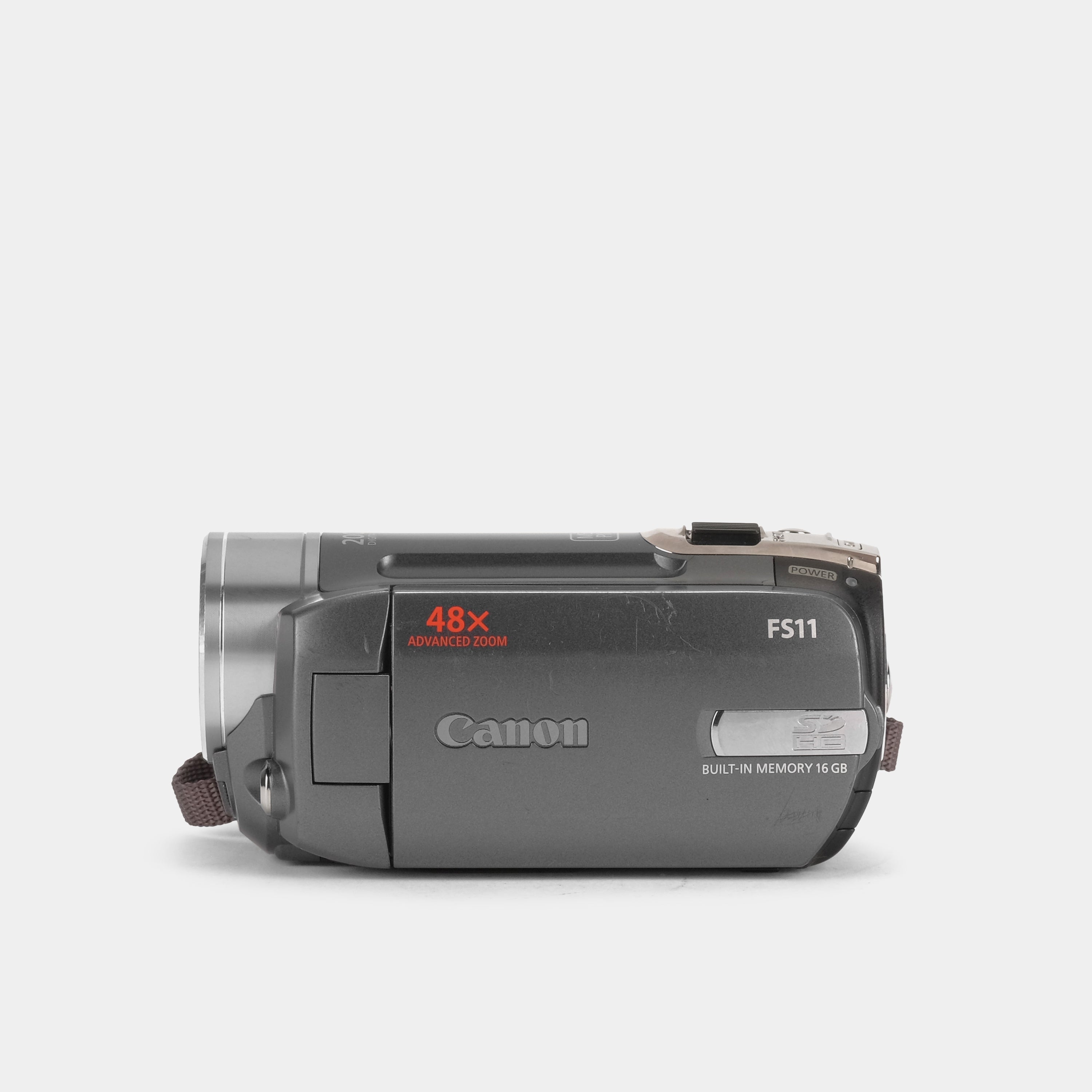 Canon FS11 Digital Video Camcorder - Full HD 1080p Camcorder with 57x Advanced Zoom & Image Stabilization - Perfect for Vlogging, Travel Videos, Family Events & YouTube Content Creation