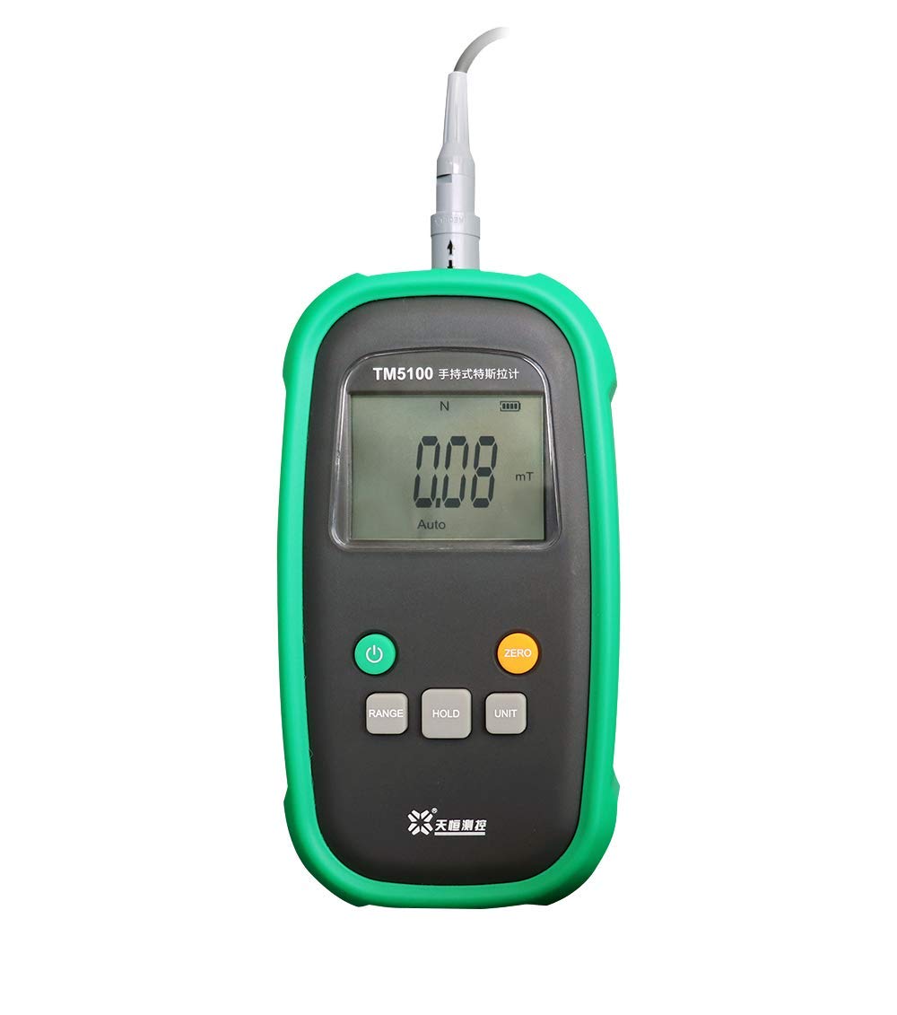 Tesla Tester Digital Gauss Meter - High Accuracy 200mT/2000mT Magnetic Field Tester with Radial Hall Probe (mT/G Range) - Perfect for Electronics Repair, Industrial Testing & Scientific Research
