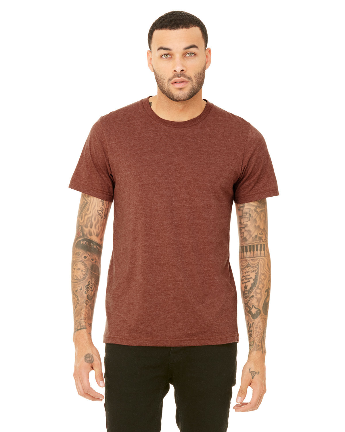 Bella + Canvas 3001CVC Unisex Heather CVC Crew Neck T-Shirt - Soft Cotton Blend Tee for Men & Women - Perfect for Casual Wear, Screen Printing, and Everyday Outfits