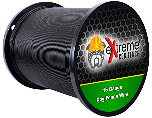 Professional Heavy Duty 16 Gauge Electric Dog Fence Wire - 500ft Weatherproof Underground Pet Containment System - Perfect for Backyard, Farm & Large Property Dog Fencing