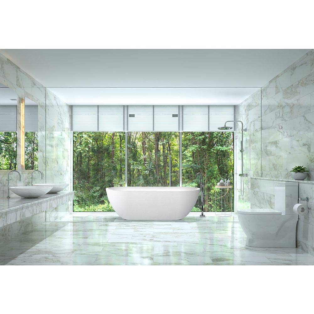 Transolid T4200-PC Freestanding Bathtub Faucet in Polished Chrome - Perfect for Modern Bathroom Renovations and Spa-Like Bath Experiences