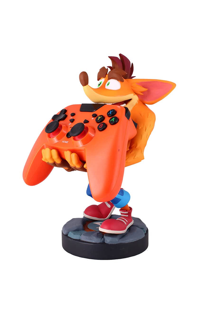 Crash Bandicoot 4 Officially Licensed Phone & Controller Holder - Gaming Device Stand with Cable Management | Perfect for PS4, Xbox, Switch & Mobile Gaming Setups