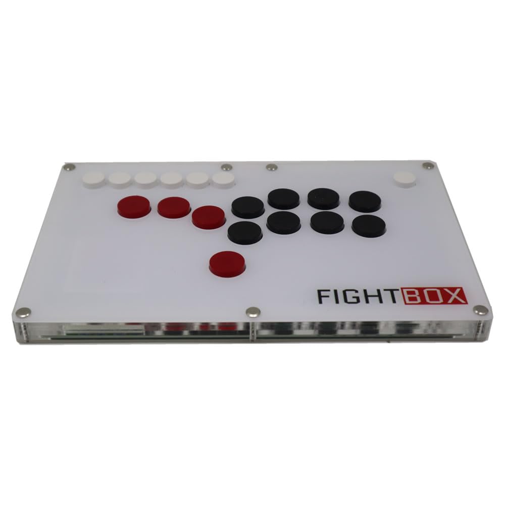 FightBox B1-PC All Button Leverless Arcade Fight Stick Game Controller for PC, PS3, Nintendo Switch - Perfect for Fighting Games, eSports & Retro Gaming