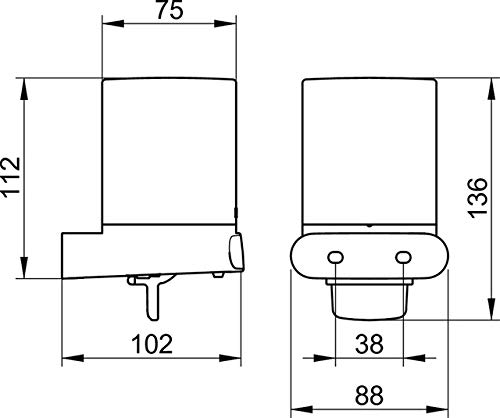 Premium Elegance Lotion Dispenser 11652010100 - Automatic Soap Dispenser for Bathroom, Kitchen & Office - Touchless Hand Sanitizer Dispenser with Elegant Design