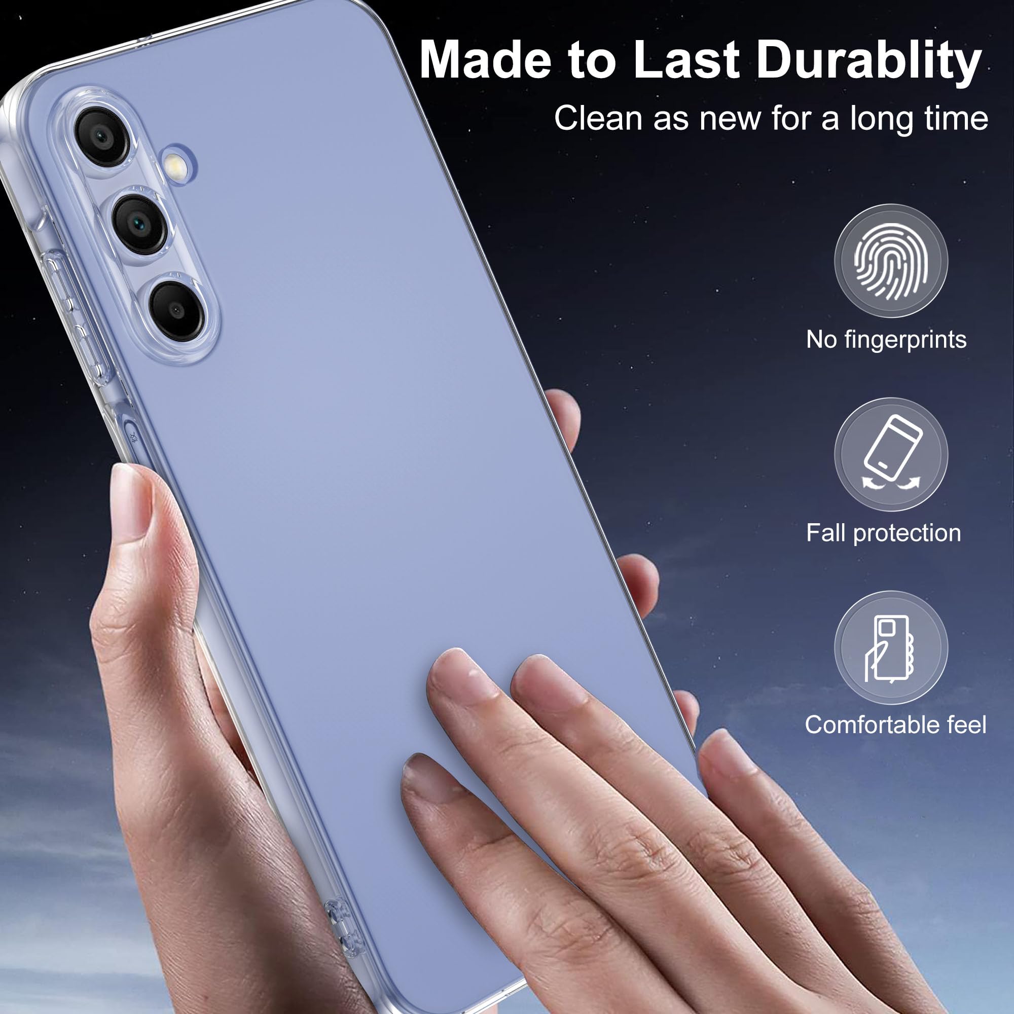 Premium Shockproof TPU Clear Case for Samsung Galaxy A15 5G - Anti-Scratch Protective Phone Cover | Slim Fit, Military-Grade Protection | Perfect for Everyday Use, Travel & Outdoor Activities