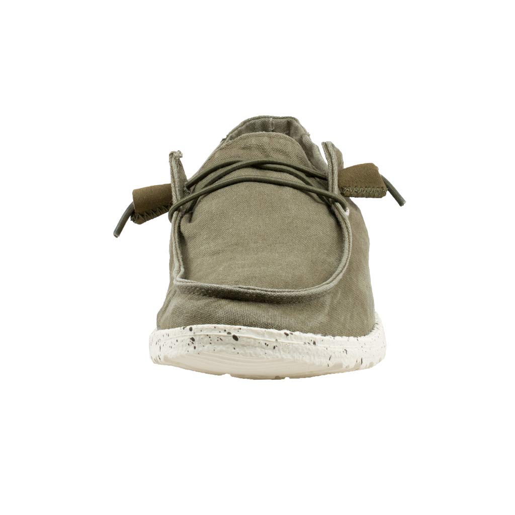Hey Dude Women's Wendy Sage Lace-Up Loafers Size 10 - Comfortable Lightweight Casual Shoes for Women | Perfect for Walking, Travel & Everyday Wear