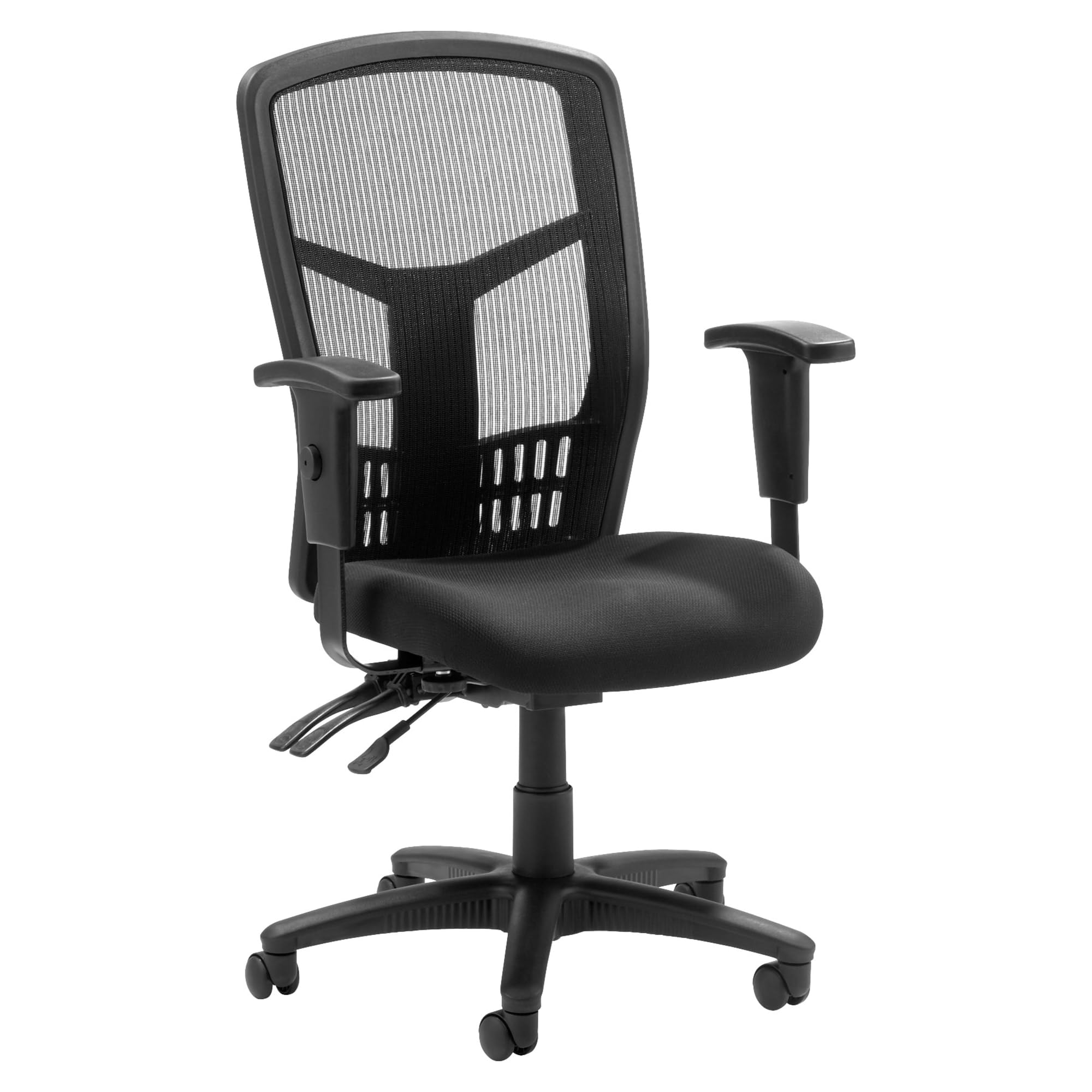 Lorell ErgoMesh Executive Chair - High Back Ergonomic Office Chair in Black for Home & Business Workspaces