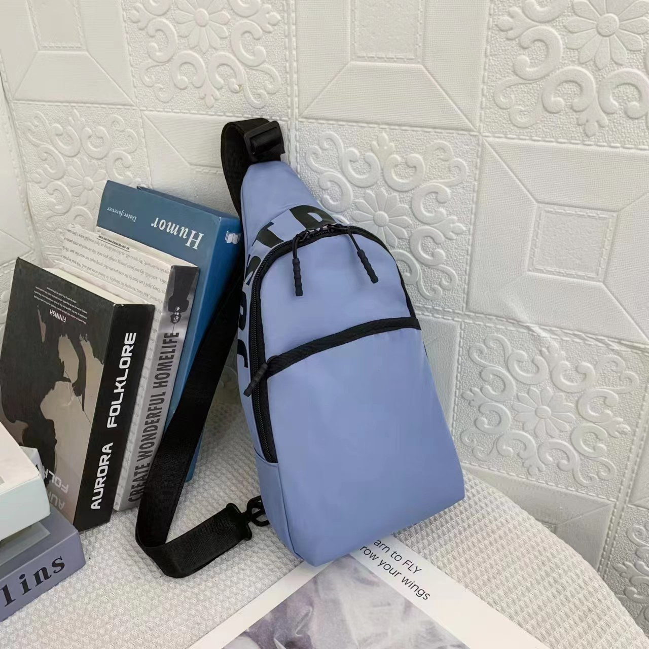 N Sling Bag 1 - Lightweight Crossbody Bag for Men & Women | Durable Nylon Shoulder Bag | Perfect for Travel, Hiking, and Everyday Use