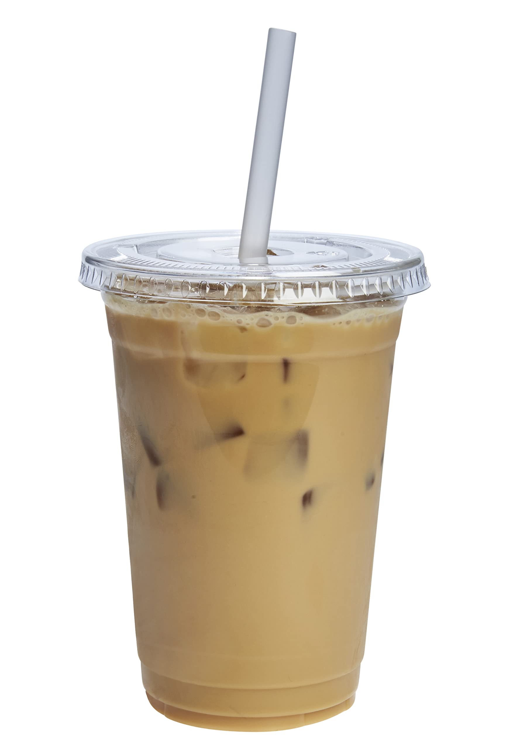 20 oz. Clear Plastic Cups with Lids (50 Count) - Disposable Coffee Cups for Cold Beverages, Smoothies & Takeout Drinks - Perfect for Parties, Cafes & On-the-Go Refreshments