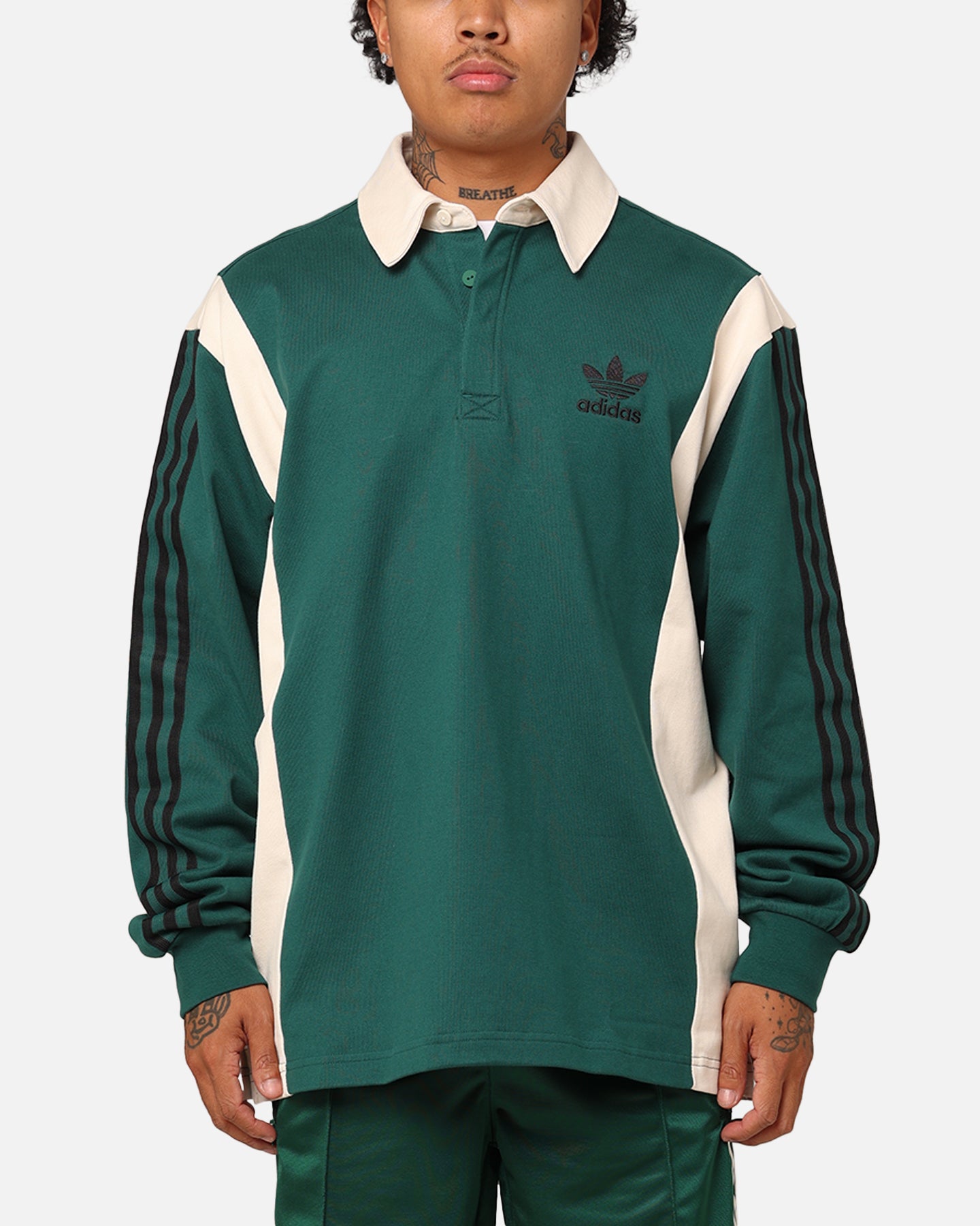 Adidas Men's Rugby Shirt - Green Athletic Performance Jersey for Rugby & Casual Wear | Breathable Moisture-Wicking Fabric | Training, Sports & Everyday Outfit
