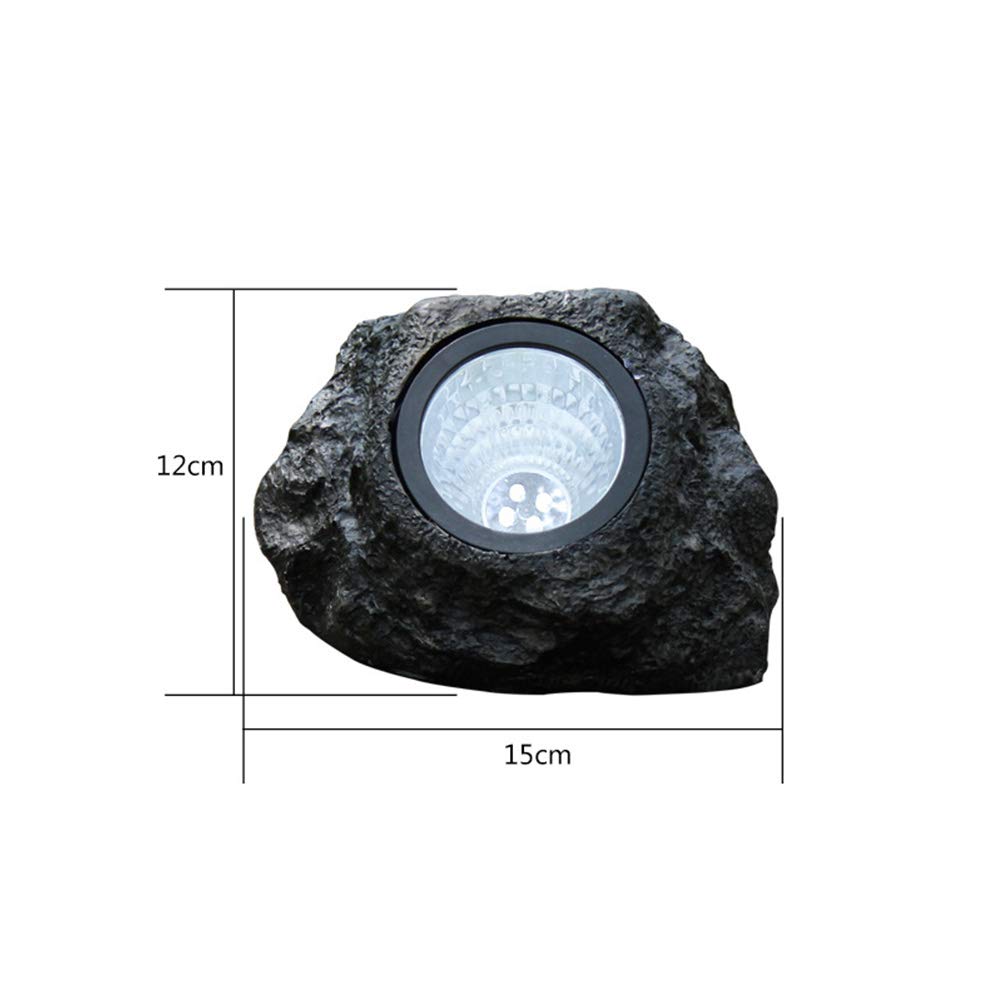 Solar Powered Outdoor Spot Lights - Waterproof LED Garden Stone Lamp for Patio, Yard & Pathway Lighting | Energy Efficient Solar Flood Light for Landscape, Driveway & Outdoor Decor