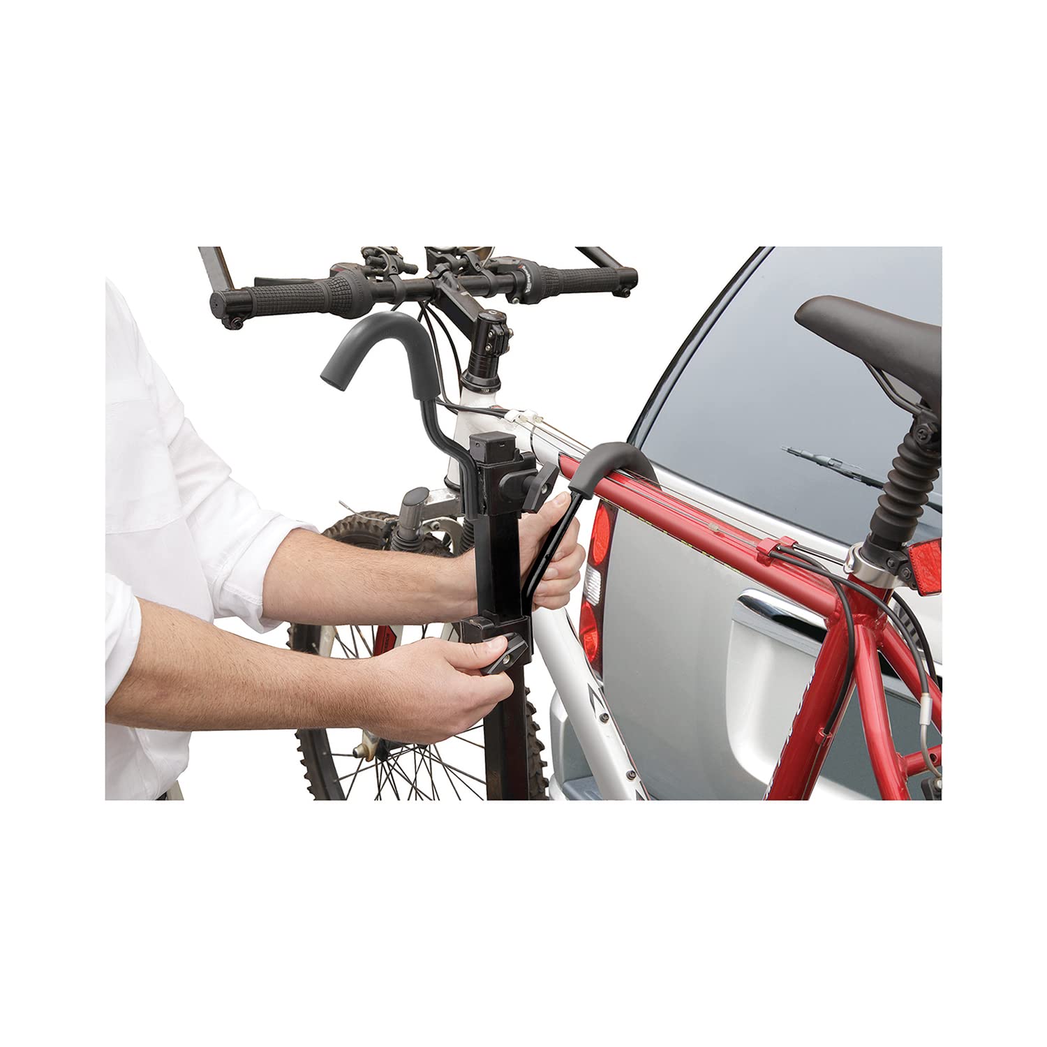 Reese 63138 Q-Slot 4-Bike Hitch Mount Rack - Heavy Duty Bicycle Carrier for Trucks, SUVs & RVs - Perfect for Road Trips, Camping & Outdoor Adventures