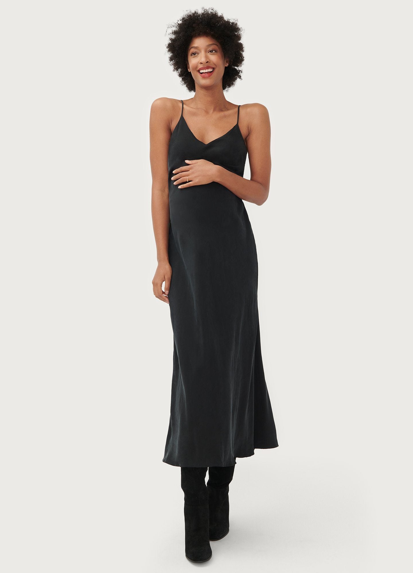 Ricky Slip Dress - Women's Elegant Satin Nightgown & Loungewear for Sleep, Date Night & Home Relaxation