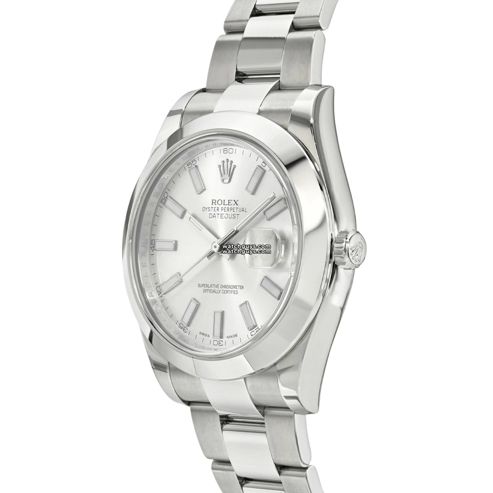 Rolex Datejust 116300 Stainless Steel Silver Dial Men's Watch - Perfect for Business Meetings & Formal Events