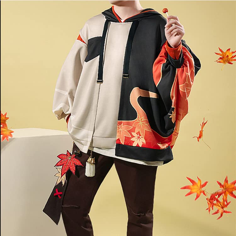 Genshin Impact Kaedehara Kazuha 3D Printed Hoodie & Pants Set - Anime Cosplay Costume, Casual Wear for Conventions & Gaming Fans