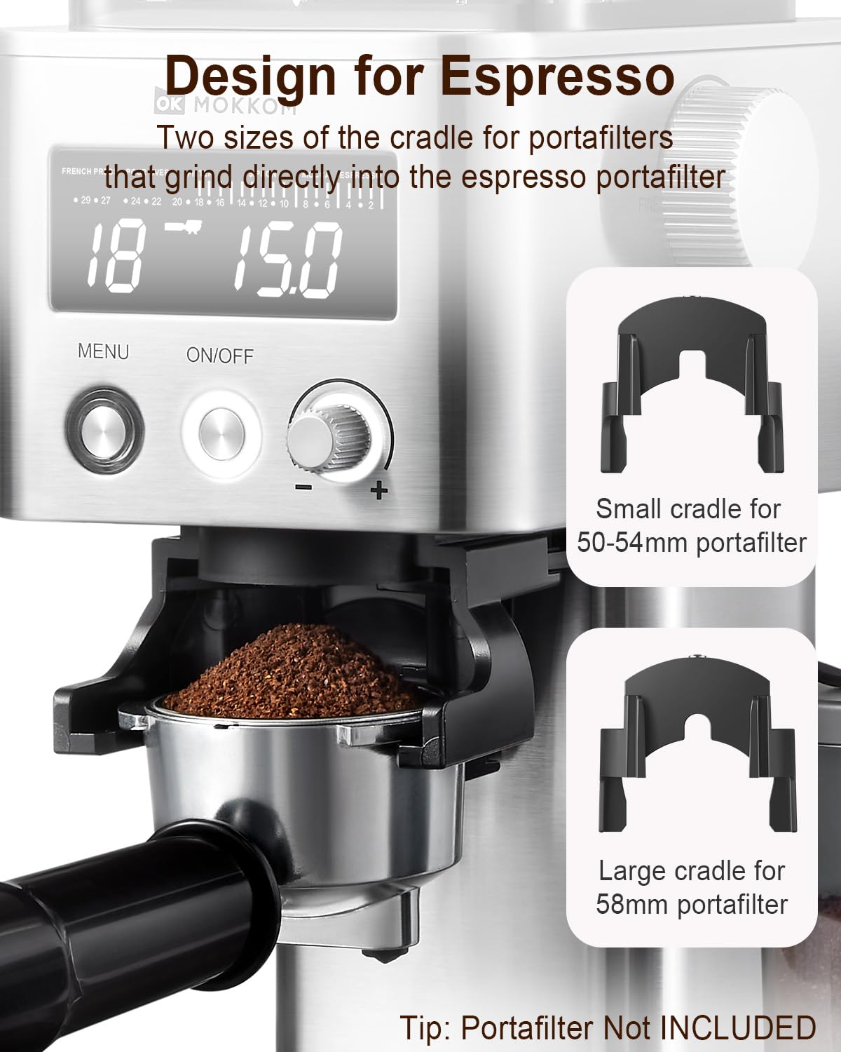 Premium Anti-Static Conical Burr Coffee Grinder & Automatic Nut Milk Maker - Electric, Quiet, Adjustable Coarseness - Perfect for Espresso, Cold Brew & Homemade Almond Milk (Green)