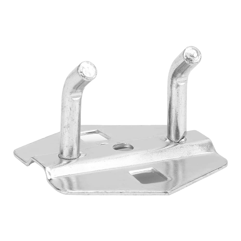Wall-Mounted Steel Storage Hooks - Heavy Duty Double Hook Organizer for Tools, Hardware & Warehouse Supplies (25 Pack, 6mm) - Perfect for Garage, Workshop & Industrial Storage Solutions