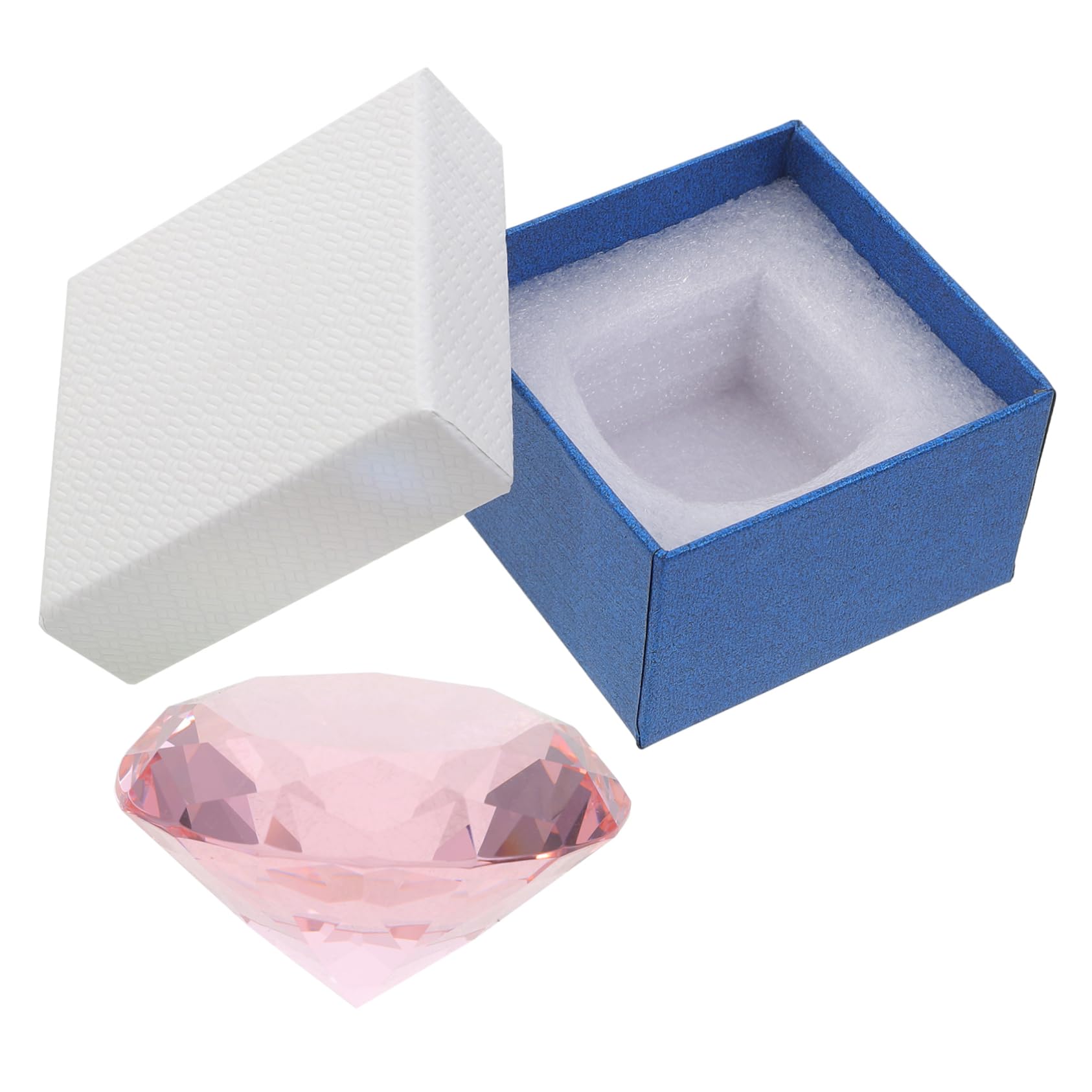 BESPORTBLE 4pcs Clear Crystal Glass Diamond Decorations - Fake Diamond Ornaments for Wedding Centerpieces, Table Decor, Desktop Paperweight & Home Decoration