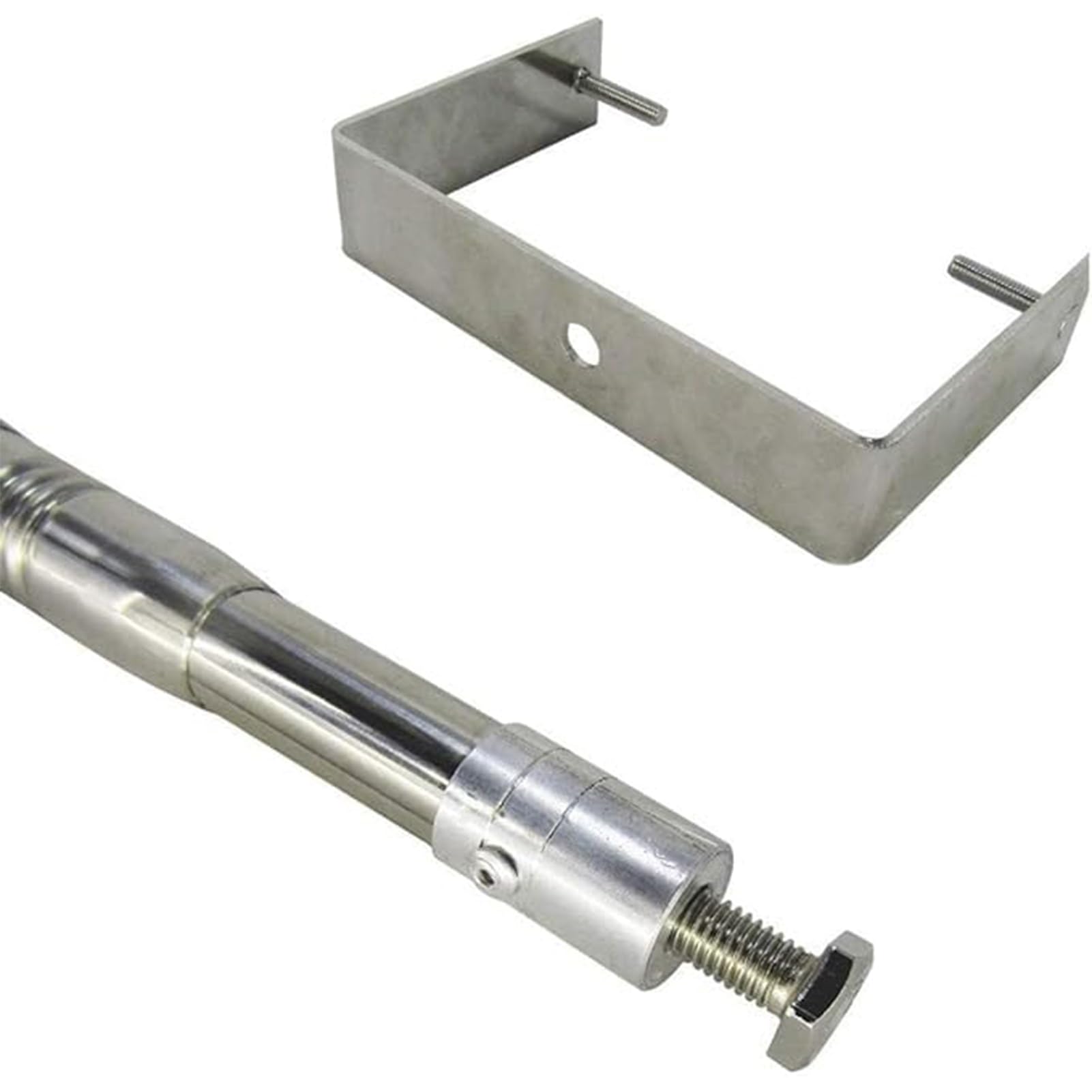 Stainless Steel Telescopic Water Sampler Dipper - 1000ml Capacity, Extendable from 1.25m to 5m (4ft to 16.4ft) - Perfect for Pond, Lake, River & Laboratory Water Testing - Includes Pendulum Beaker & Ladle (Plastic Handle)