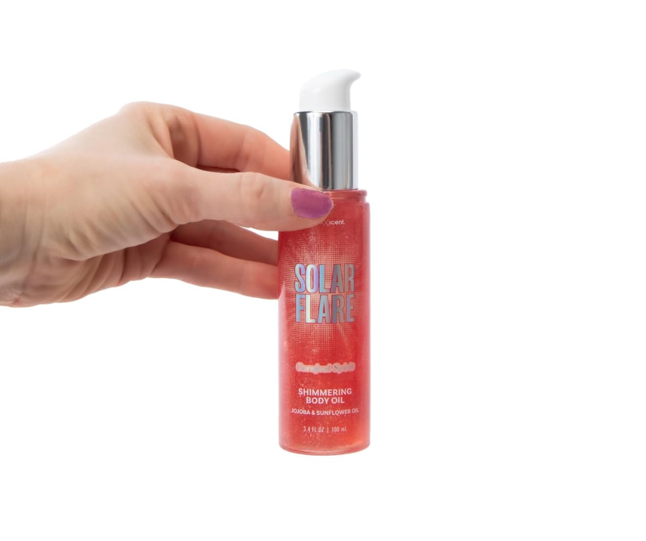 Solar Flare Shimmering Body Oil & Fragrance Mist 3.4oz - Glow Enhancing Moisturizer with Carnival Spirit Scent | Perfect for Summer Festivals, Beach Days & Night Out