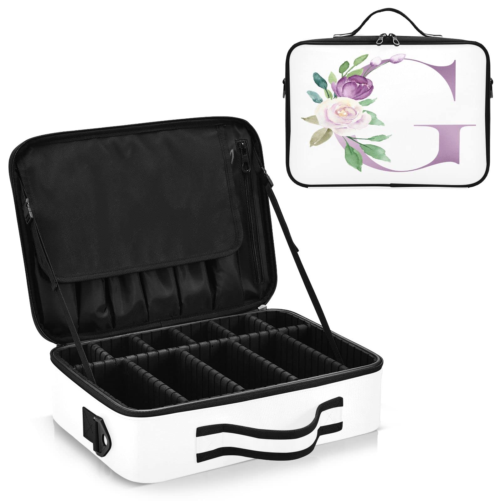 Moyyo G Travel Makeup Bag for Women - Professional Cosmetic Organizer & Portable Artist Storage Case - Perfect for Travel, Home, and Salon Use
