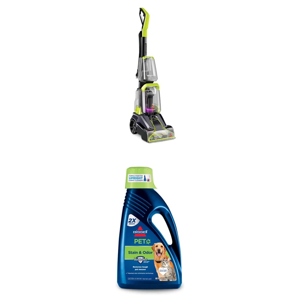 Bissell TurboClean PowerBrush Pet Carpet Cleaner with Pet Formula - Deep Clean Pet Hair & Stains for Carpets, Upholstery, and Rugs - Ideal for Pet Owners & Homes with Dogs, Cats, and Pets