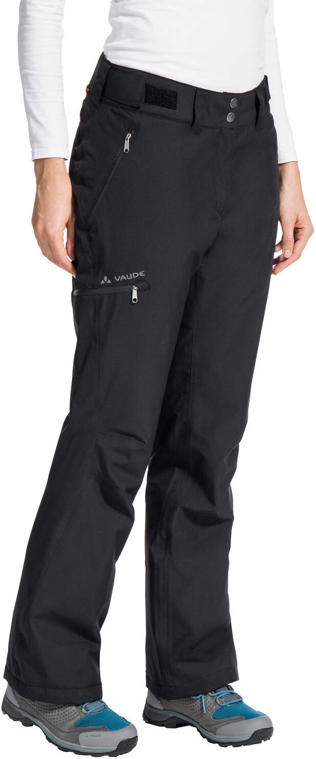 VAUDE Women's Strathcona Padded Hiking Pants - Black, Size M EU - Comfortable Outdoor Trekking & Camping Gear for Active Adventures