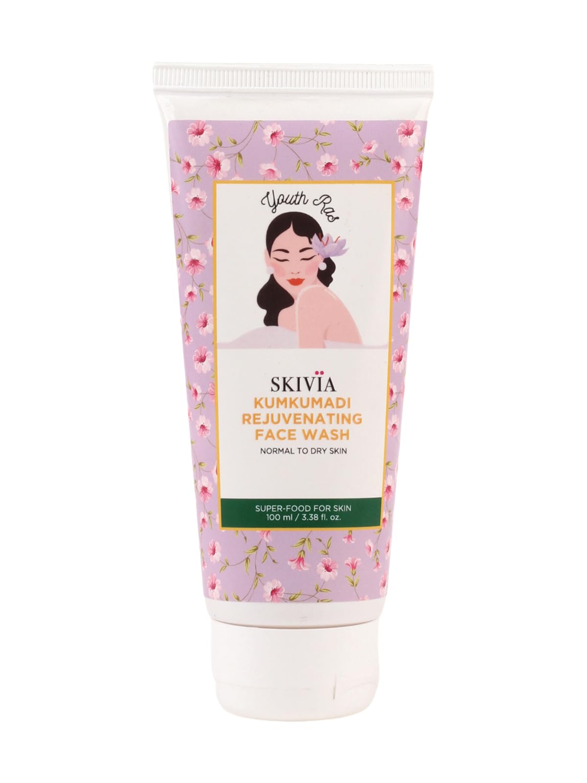 Skivia Kumkumadi Rejuvenating Face Wash with Saffron & Vitamin E - 100ml | Gentle Cleansing for All Skin Types | Unisex Skincare | Perfect for Daily Face Cleansing & Glowing Skin Routine