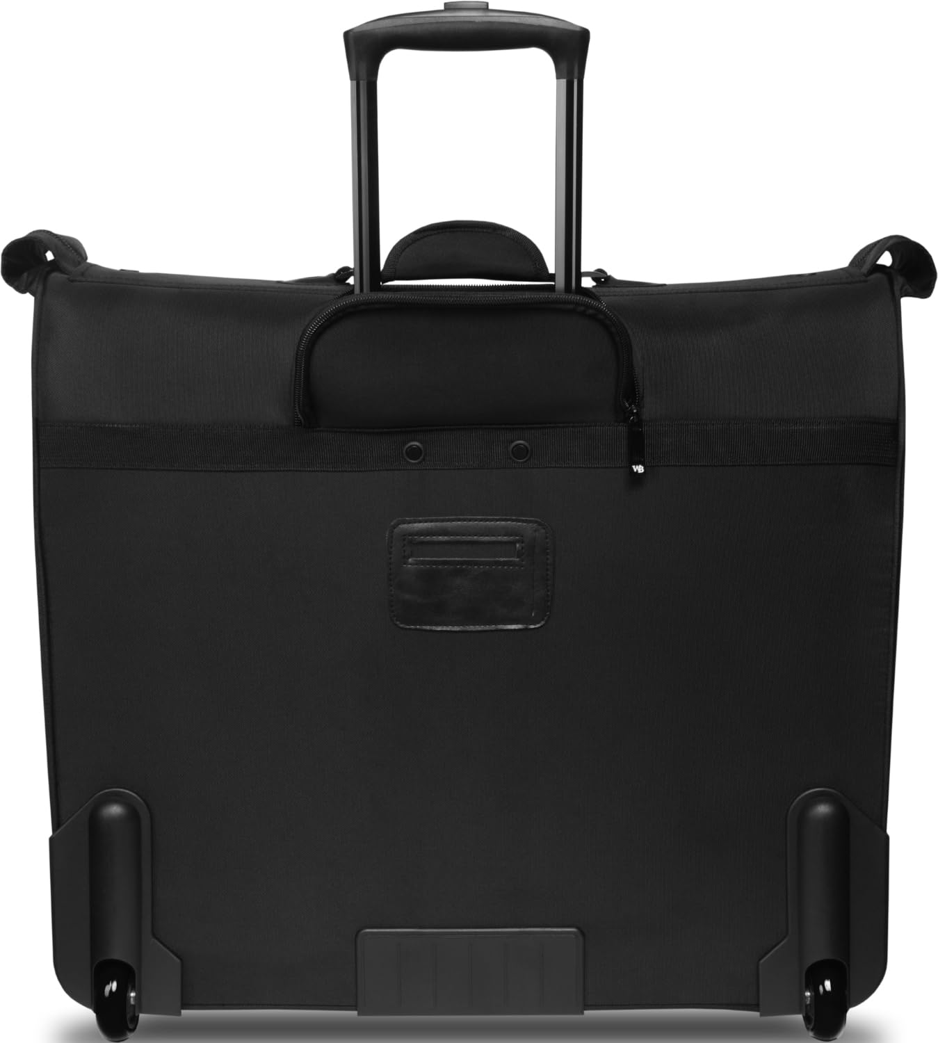 WallyBags Premium 45-Inch Rolling Garment Bag for Travel - Black Suitcase with Multiple Hangers for Men & Women - Perfect for Business Trips, Weddings & Airplane Carry-On