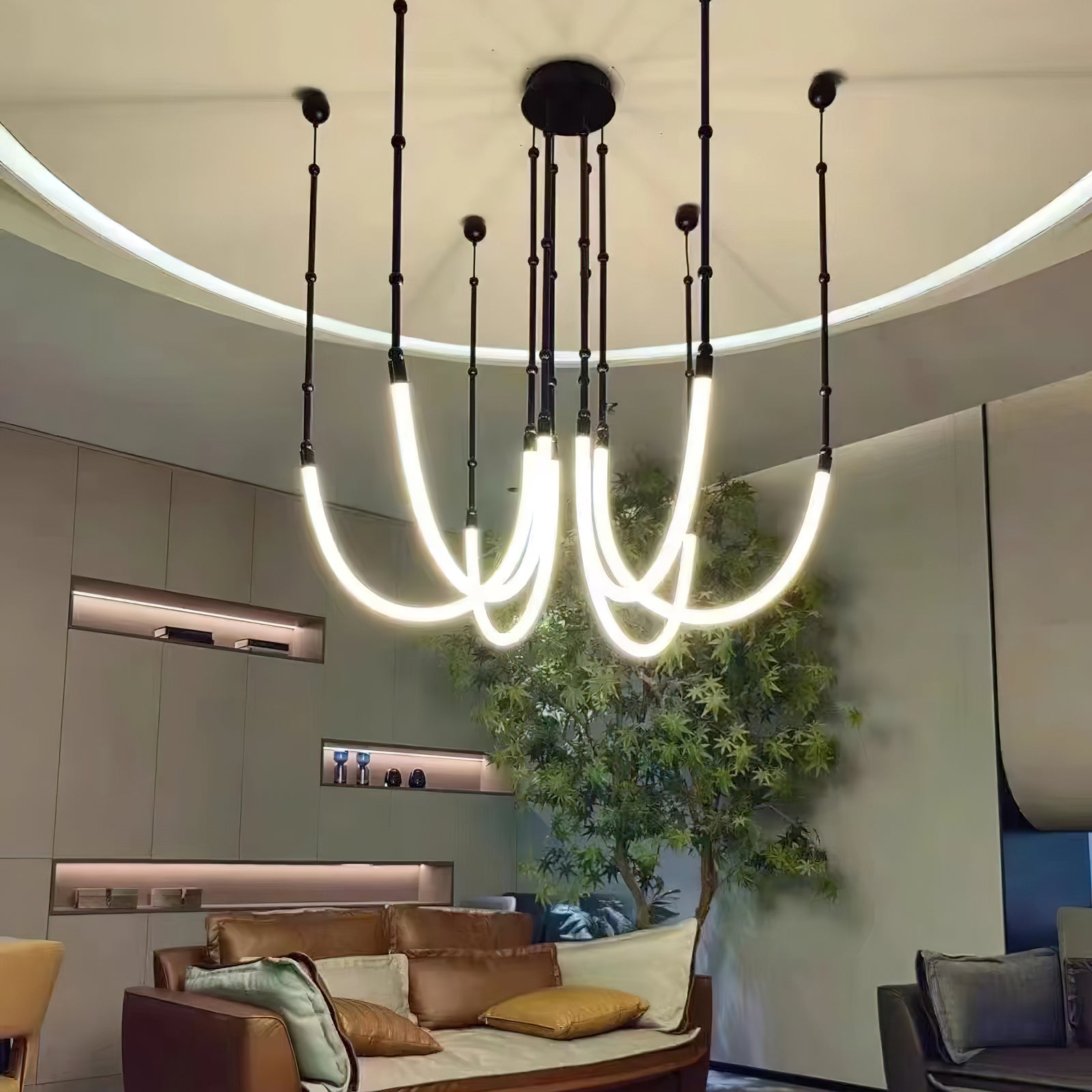 Pierlas Crystal Chandelier - Elegant Modern Ceiling Light Fixture for Dining Room, Living Room & Bedroom | Dimmable LED Lighting for Home Decor & Interior Design