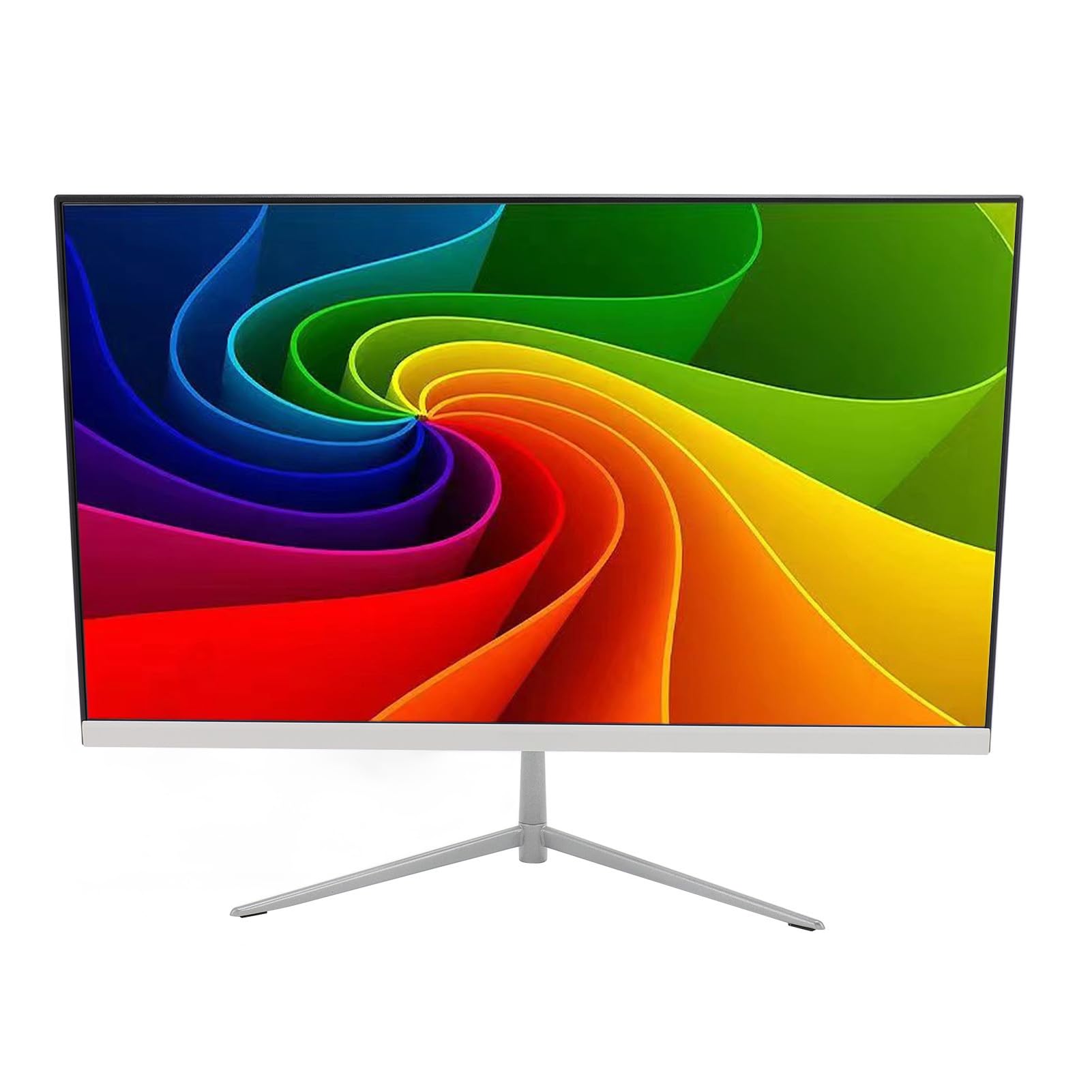 24 Inch FHD 1080P Gaming Monitor - IPS Panel, 75Hz Refresh Rate, LED Backlit, 178° Wide View Angle, Blue Light Filter & Eye Care Technology, 2x DisplayPort (White) - Perfect for PC Gaming, Home Office & Multimedia Entertainment