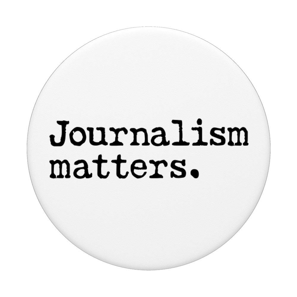 Journalism Matters PopSockets PopGrip - Swappable Phone & Tablet Grip - Support Journalists & Free Press - Perfect for News Enthusiasts & Media Professionals