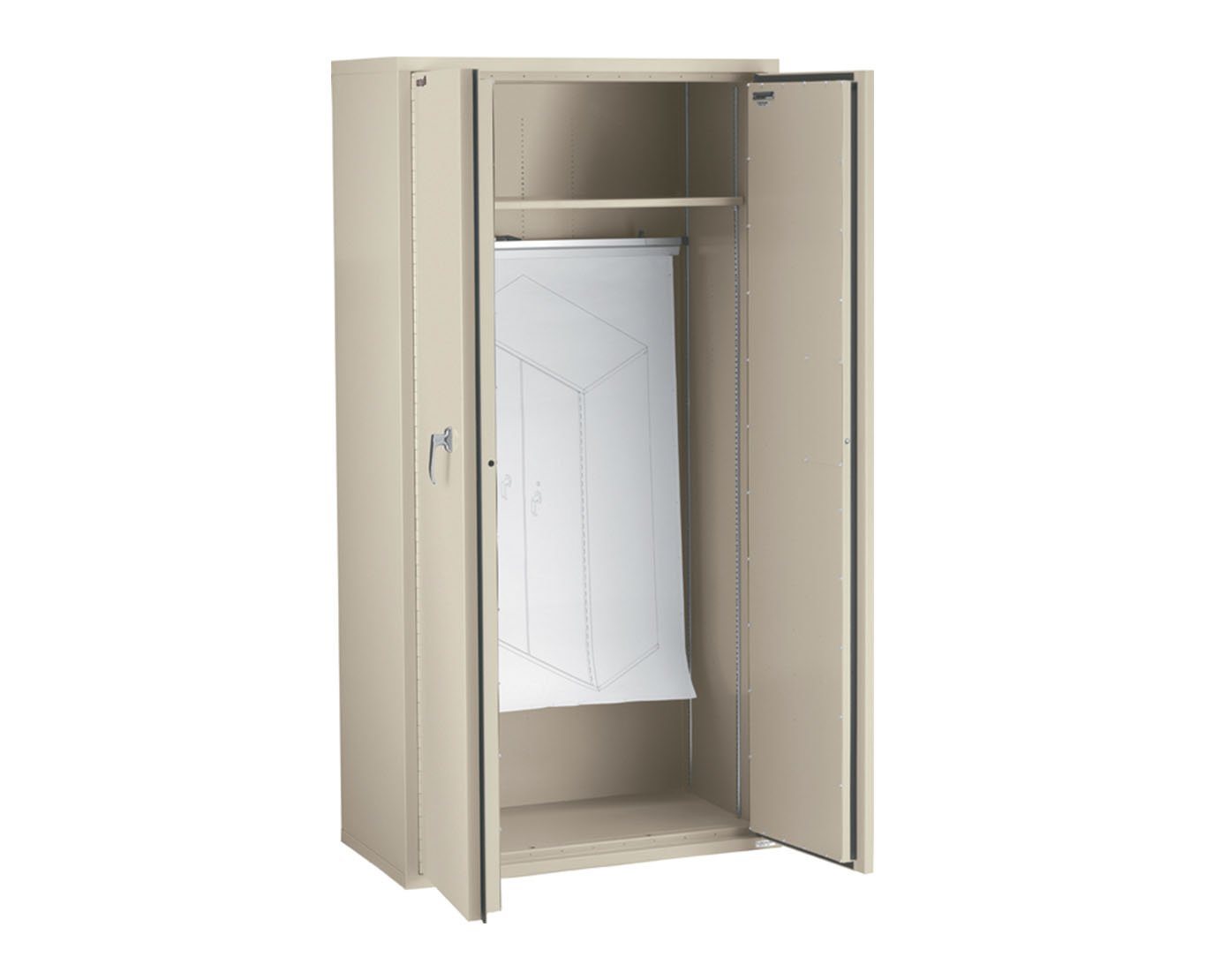 FireKing CF7236 D Secure Storage Cabinet - Heavy Duty Steel File Cabinet for Office & Home Use - Lockable Document Storage with Key - Ideal for Organizing Files, Records & Confidential Documents