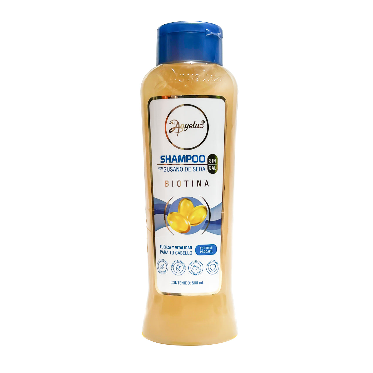 Anyeluz Silk Worm Shampoo - Natural Hair Repair & Shine - Perfect for Dry, Damaged & Frizzy Hair - Salon Quality at Home