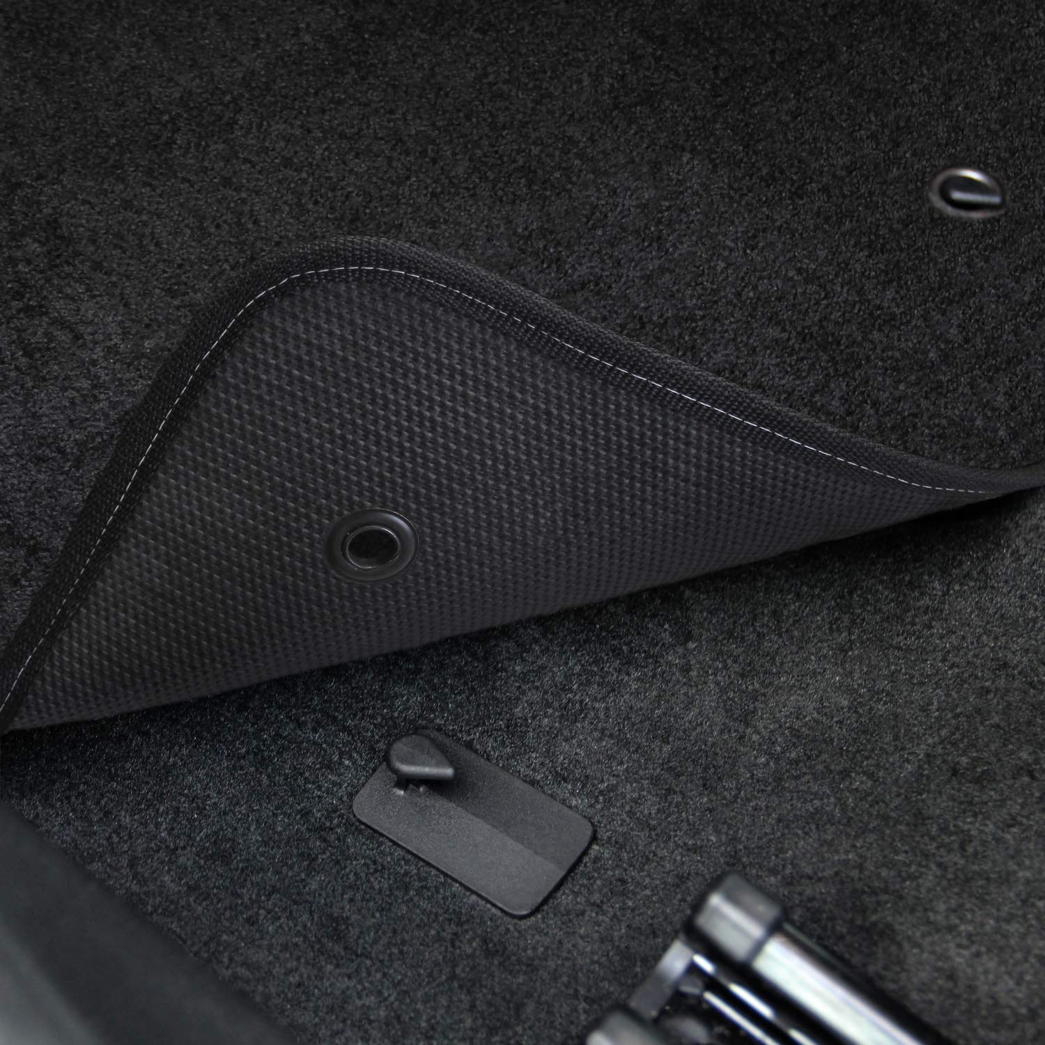 Premium Custom-Fit Carpeted Floor Mats for Jeep Wrangler JK Unlimited (2007-2013) - Black 2-Piece Set with Sahara Logo | Luxury Car Floor Liners for Enhanced Comfort & Protection | Perfect for Off-Road Adventures & Daily Commutes