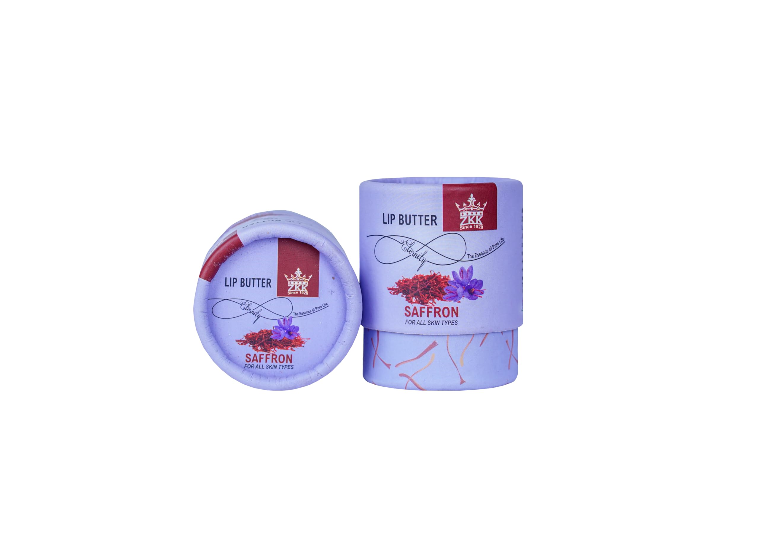 ZAMINDAR KESAR KING Saffron Lip Balm for Dry & Chapped Lips - All Skin Types - Moisturizing & Nourishing Lip Care for Winter & Daily Use