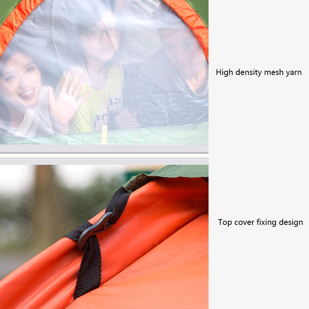 3-4 Person Automatic Pop Up Camping Tent - Waterproof, UV Protection & Easy Setup for Family Outdoor Adventures, Hiking, Beach & Backyard Camping (Military Green)