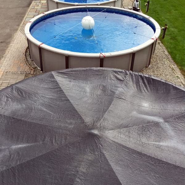 PoolTree System - Above Ground Pool Winter Cover Support for 18' Round Pools | Heavy Duty Pool Cover Support Pole | Prevents Snow Accumulation & Extends Pool Cover Life | Perfect for Winter Pool Protection in Cold Climates