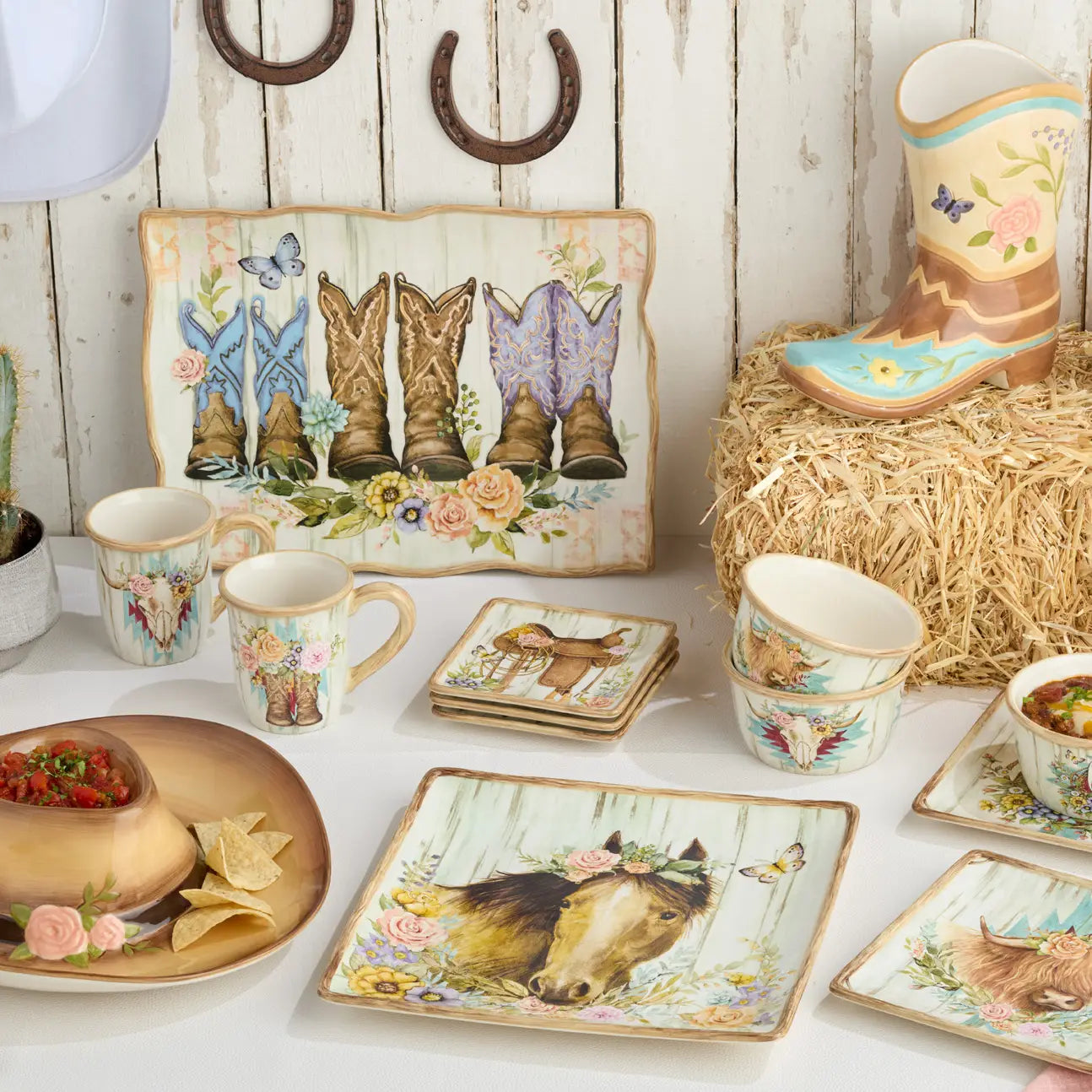 Floral Farm Ice Cream Bowls - Ceramic Dessert Dishes for Gelato, Pudding & Fruit - Perfect for Parties, Picnics & Home Decor