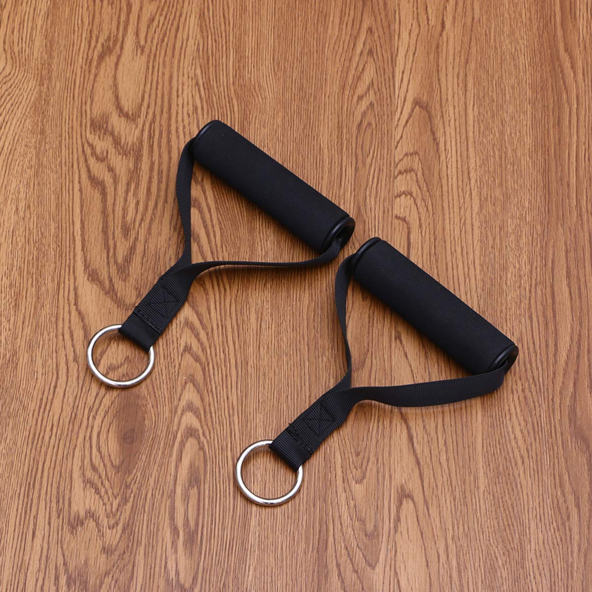 Garneck 1 Pair Fitness Strap Handles - Heavy Duty Gym Workout Straps with Foam Grips for Weightlifting, Cross Training, Yoga & Bodybuilding - Perfect for Home Gym, Fitness Studio & Outdoor Exercise