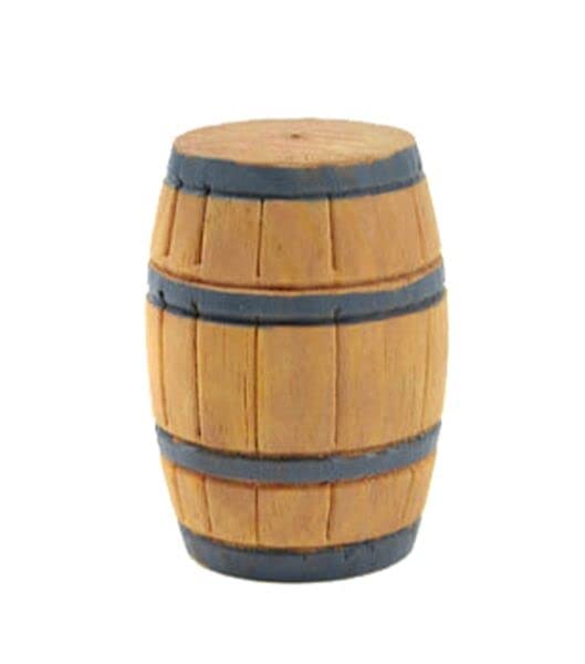 Miniature Dollhouse Fairy Garden Wooden Barrel - Decorative Accessory for Fairy Gardens, Dollhouses, Plant Pots & Bonsai Crafts | Perfect for DIY Miniature Scenes, Fairy Tale Displays & Home Décor