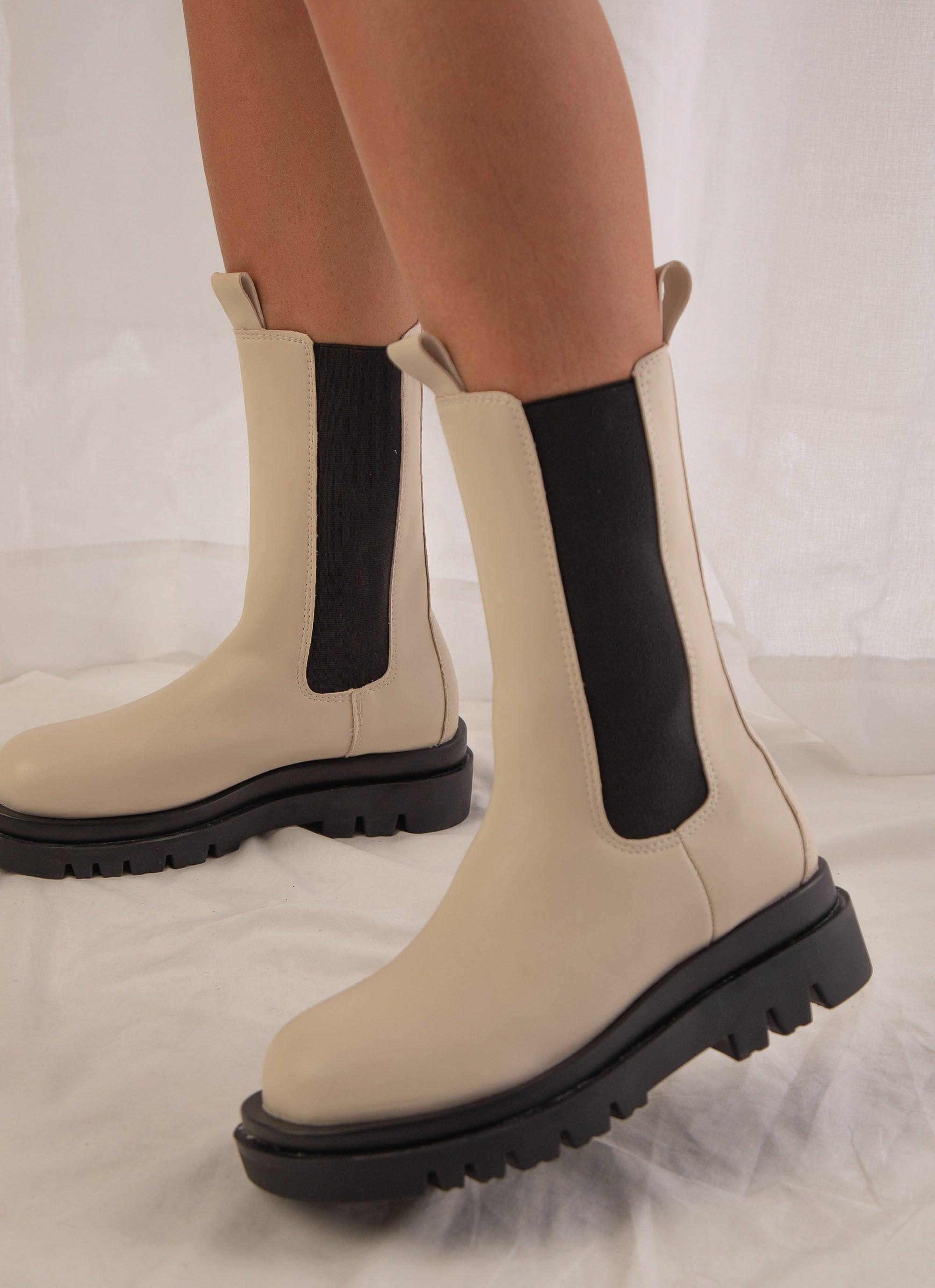 Annalise Boot in Bone Color - Stylish & Comfortable Women's Ankle Boots for Casual Wear, Office & Night Out