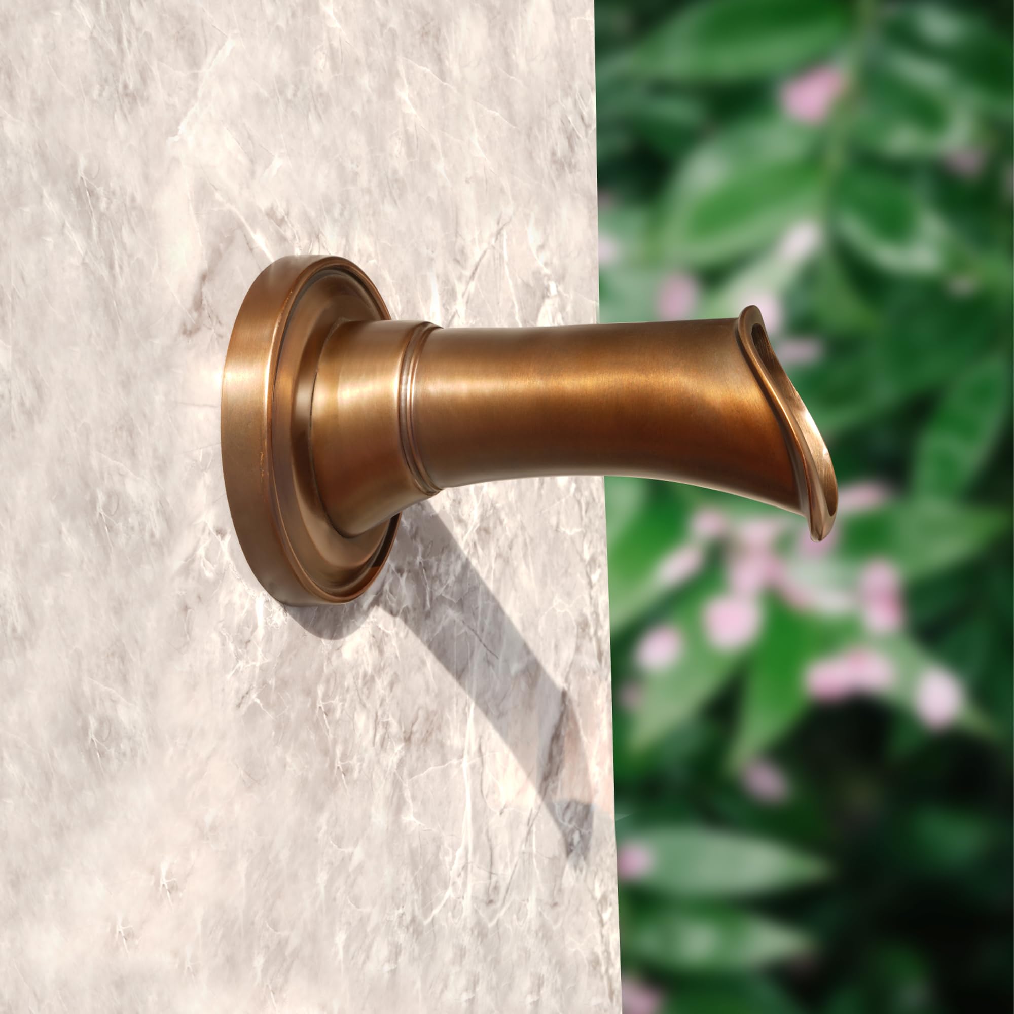 Exquisite Handcrafted Solid Brass Waterfall Spout Scupper - 7.63 Inch Luxury Water Fountain Spillway for Pools, Ponds & Water Walls | Elegant Landscape Decor for Outdoor Gardens, Patios & Backyard Water Features