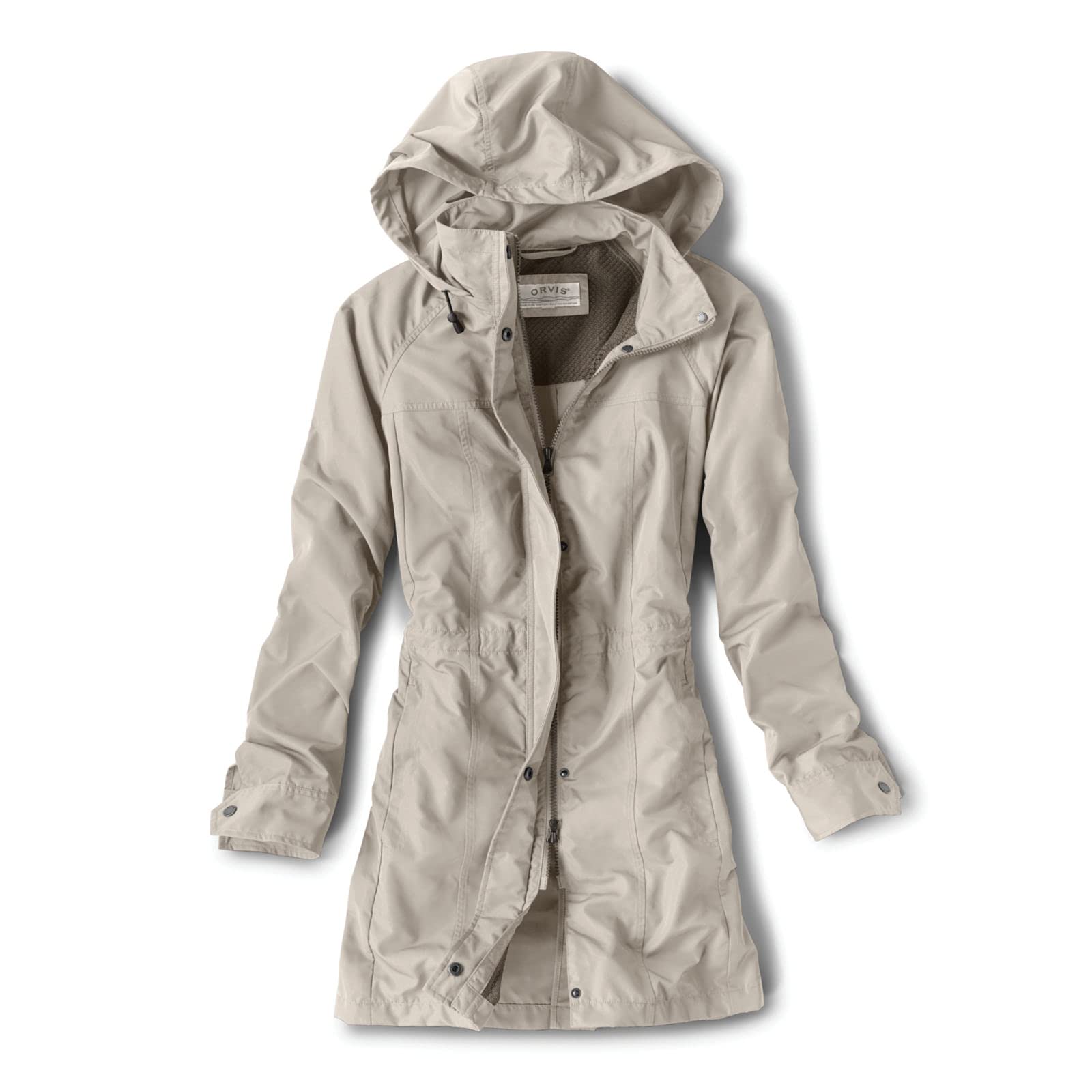 Orvis Women's Lightweight Hooded Packable Water-Resistant Windbreaker Jacket with Pockets - Perfect for Travel, Hiking & Outdoor Adventures