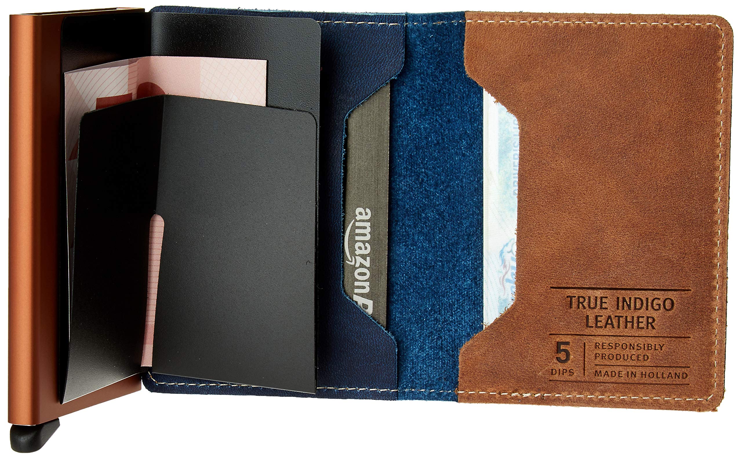Secrid Slim Wallet for Men & Women - Genuine Leather RFID Blocking Card Holder - Holds Up to 12 Credit Cards - Compact Minimalist Wallet for Travel & Everyday Use