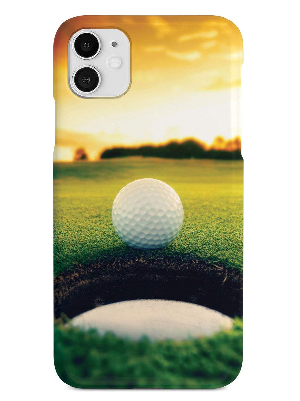 Inspired Cases - iPhone 12 Case Compatible with 6.1 Inch - 3D Textured Protective Cover with Shockproof Design - Golf Ball Sunset Pattern - Perfect for Outdoor Activities, Travel & Daily Use