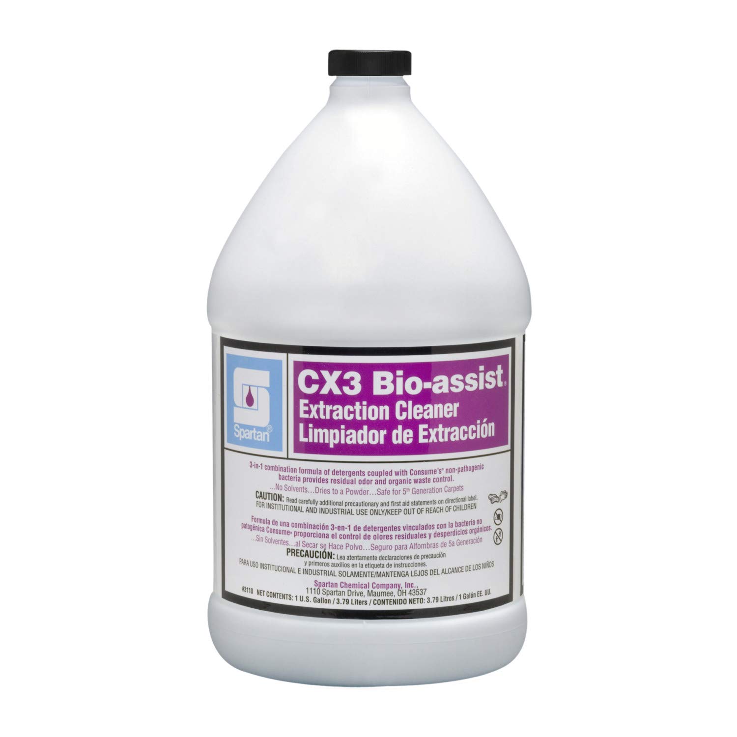 Contempo CX3 Bio-Assist Carpet Cleaner - 4 Gallons per Case | Professional Deep Cleaning Solution for Carpets, Upholstery & Pet Stains | Ideal for Home, Office & Commercial Use